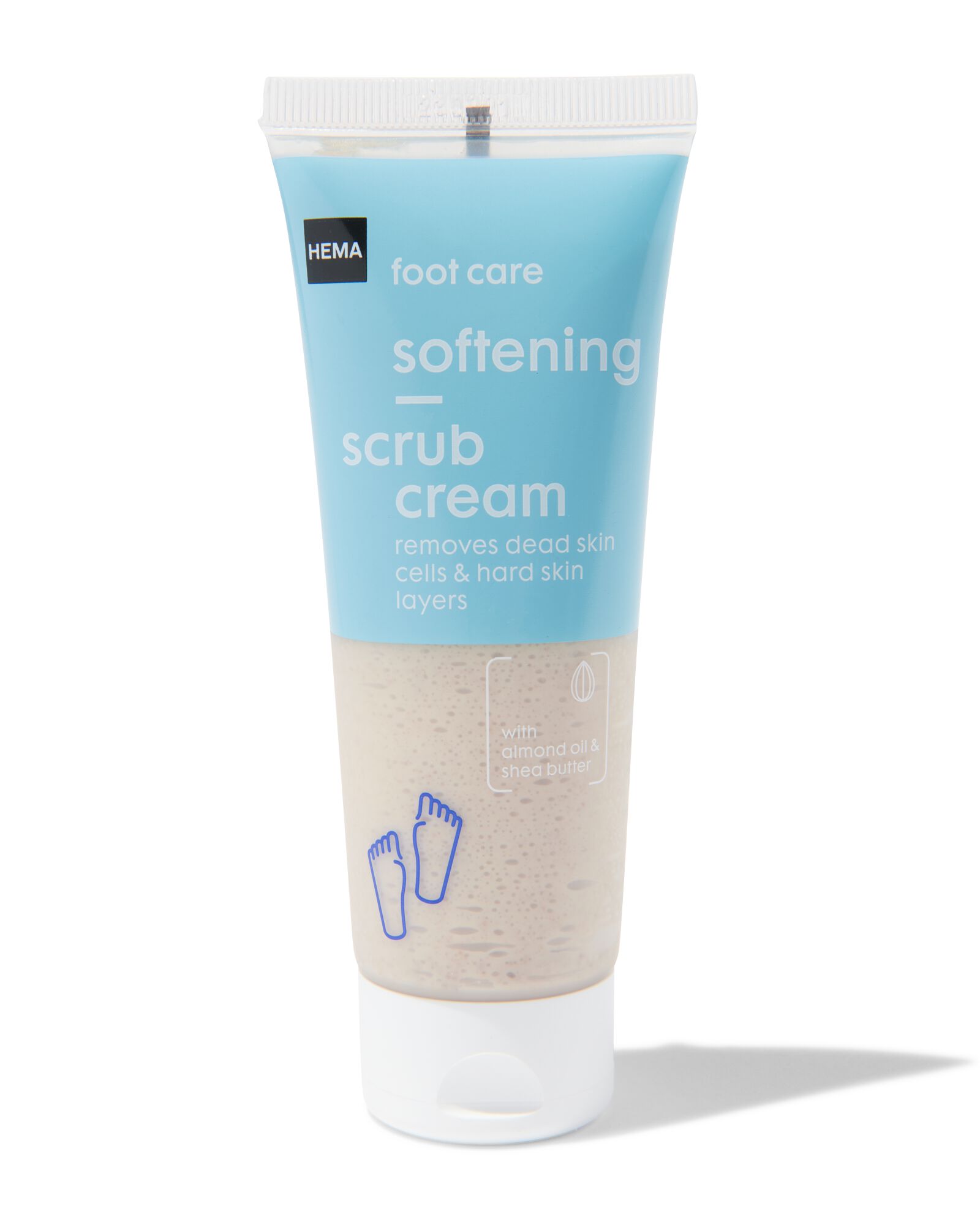 voet scrubcr&egrave;me 75ml - 11910032 - HEMA