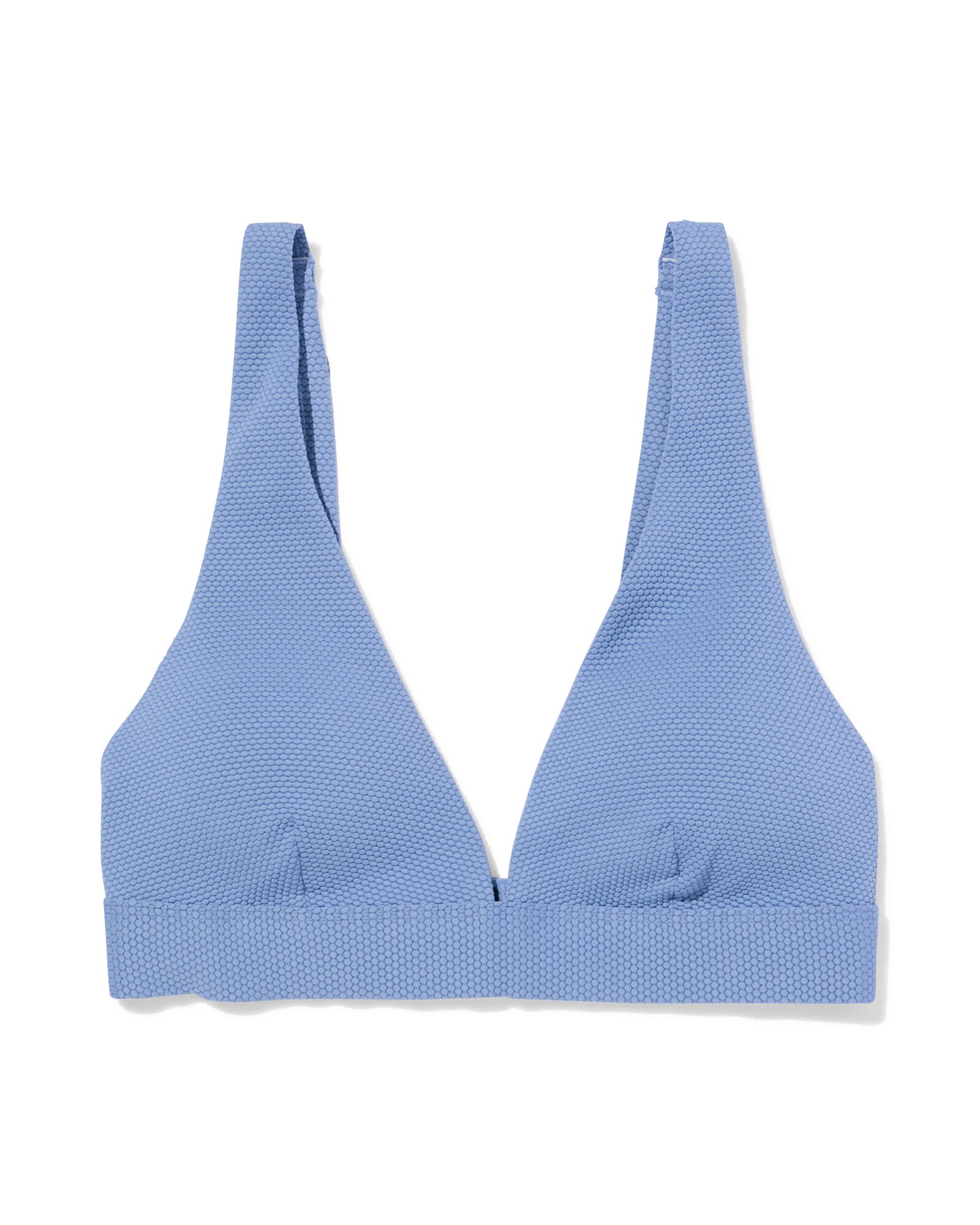 Damen-Bikinioberteil Liv, Triangel-Oberteil, Struktur hellblau hellblau - 22360400LIGHTBLUE - HEMA