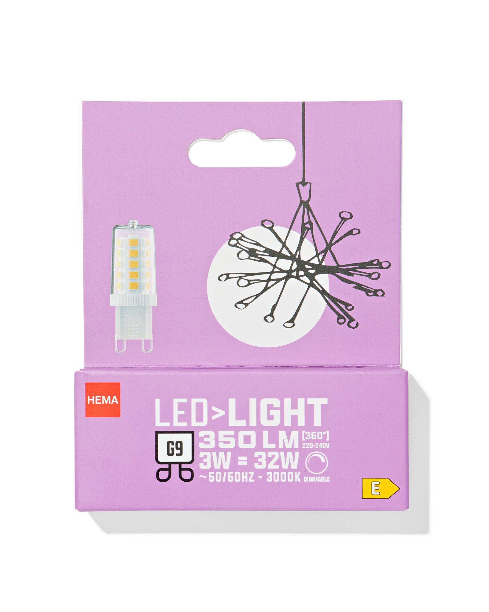 LED, G9, 2,5 W, 350 lm, dimmbar - 20000064 - HEMA