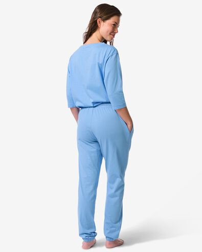 Damen-Pyjamahose aus Jersey blau blau - 23400705BLUE - HEMA