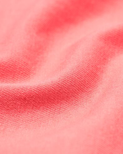pyjacourt femme coton rayé rose corail - 23410360CORALPINK - HEMA