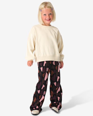 legging enfant avec petits c&oelig;urs noir - 30835555BLACK - HEMA