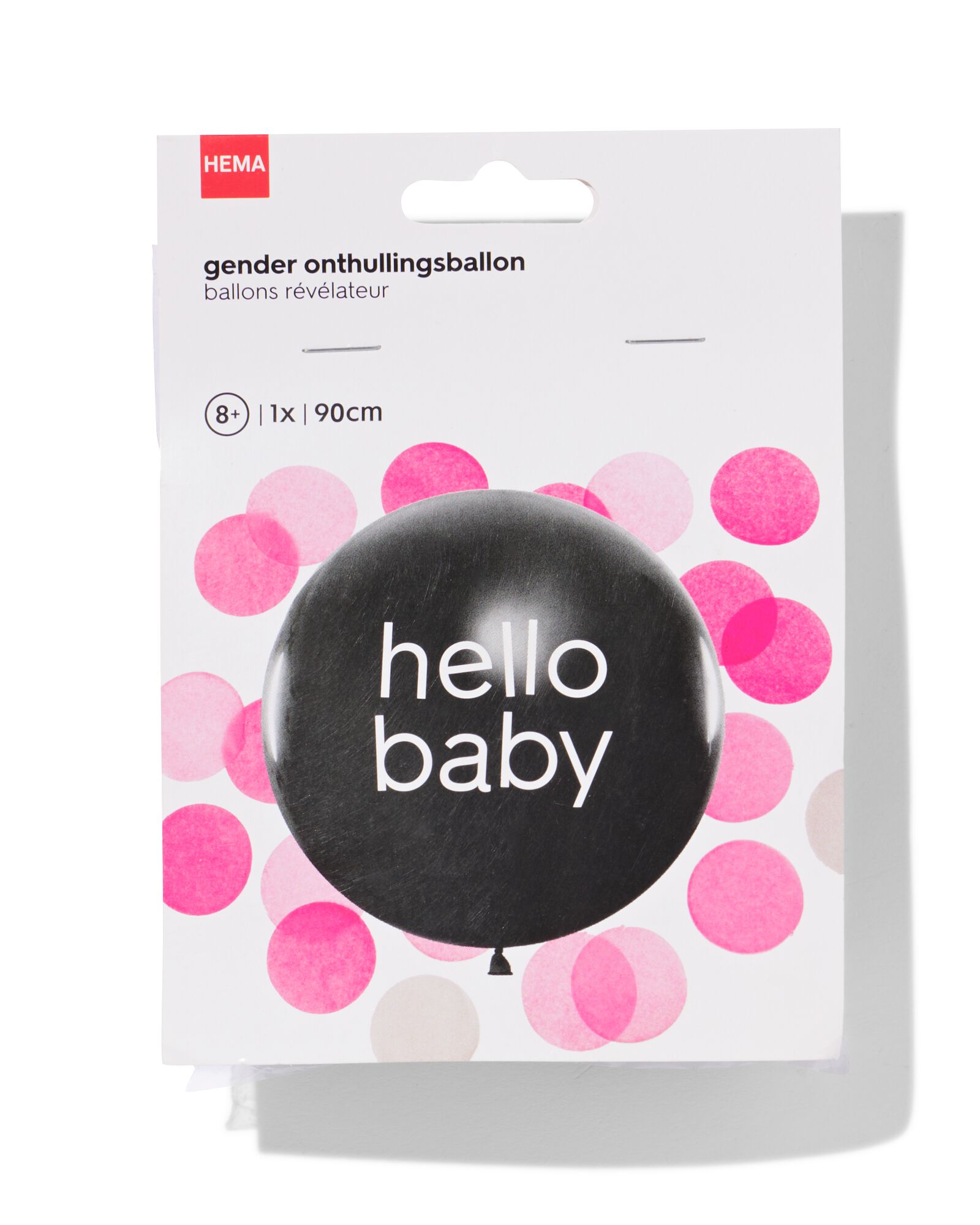 gender reveal ballon &Oslash;90cm roze - 14200008 - HEMA