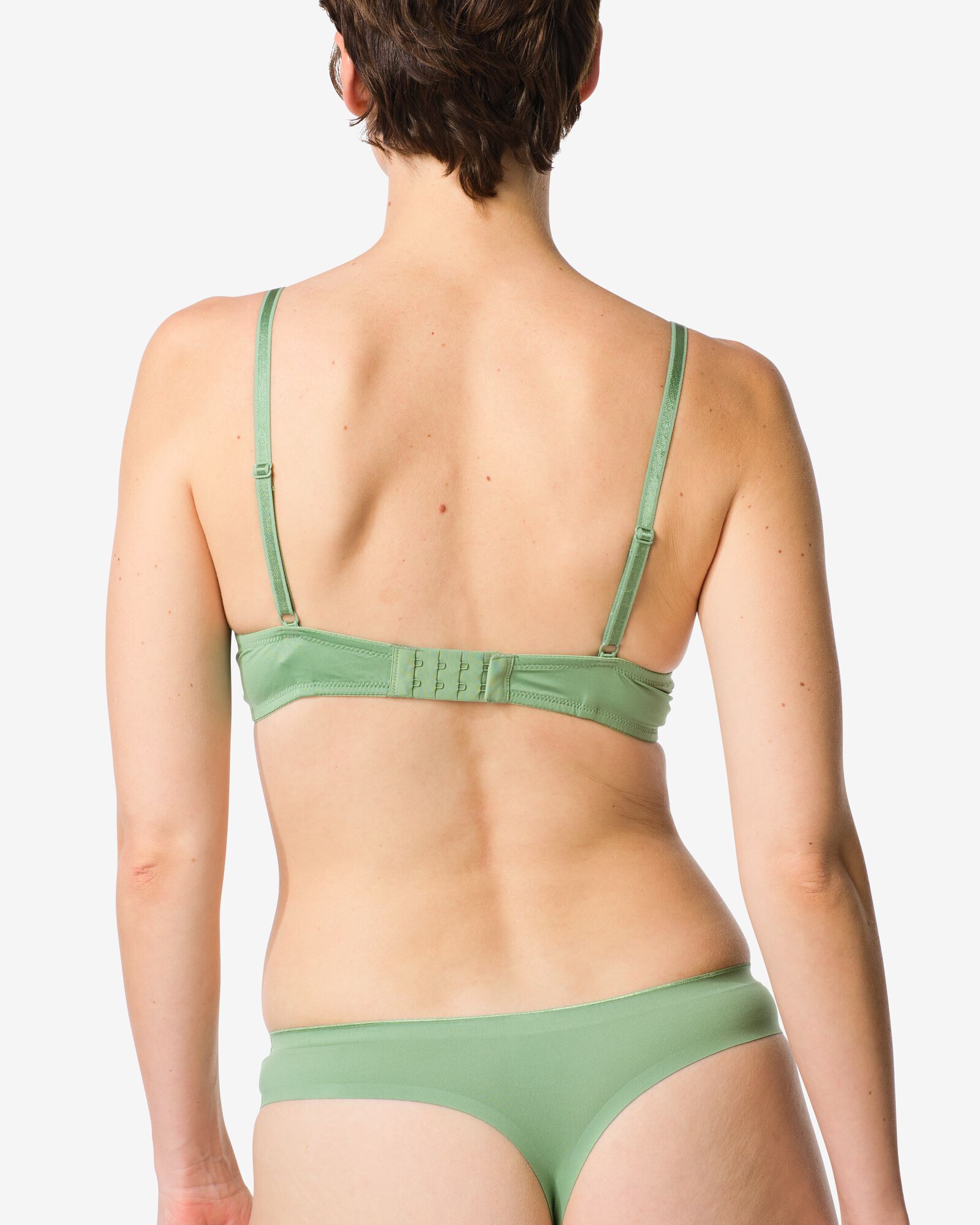 string femme seconde peau microfibre vert - 19602525GREEN - HEMA