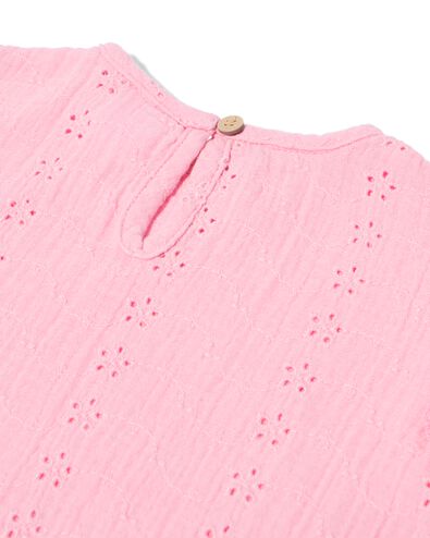 haut b&eacute;b&eacute; broderie rose rose - 33079170PINK - HEMA