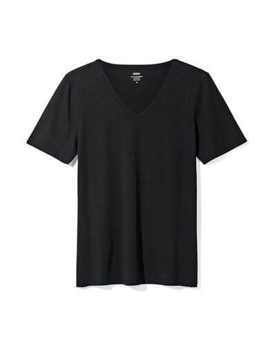 Damen-T-Shirt schwarz schwarz - 1000004632 - HEMA