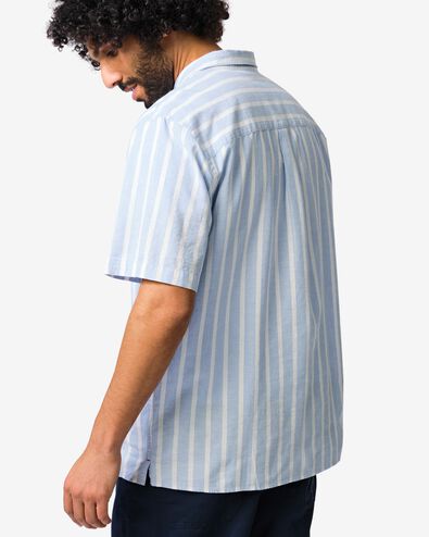 chemise homme Lenny rayures bleu clair bleu clair - 2133140LIGHTBLUE - HEMA