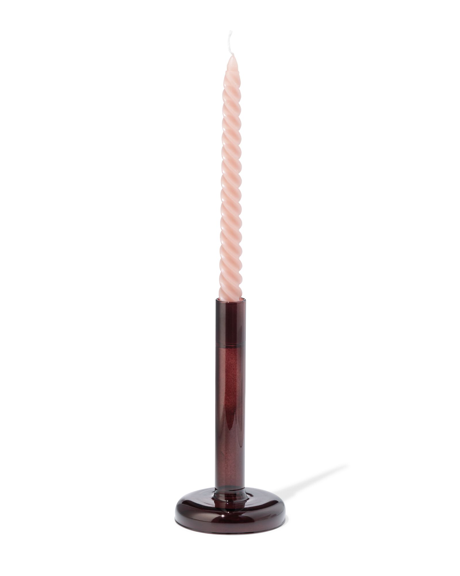 bougeoir 8,5x10 cm verre brun - 13325041 - HEMA