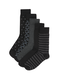 5 paires de chaussettes homme zigzag noir noir - 1000024587 - HEMA