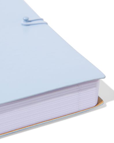 carnet A5 PU lignes bleu - 14120130 - HEMA