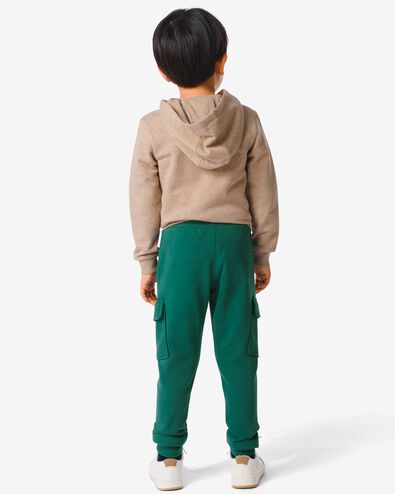 pantalon sweat cargo enfant vert 86/92 - 30777253 - HEMA