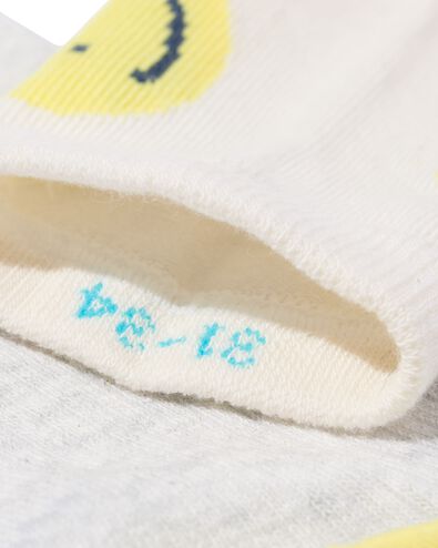 chaussettes enfant visages - 5 paires beige beige - 4320845BEIGE - HEMA