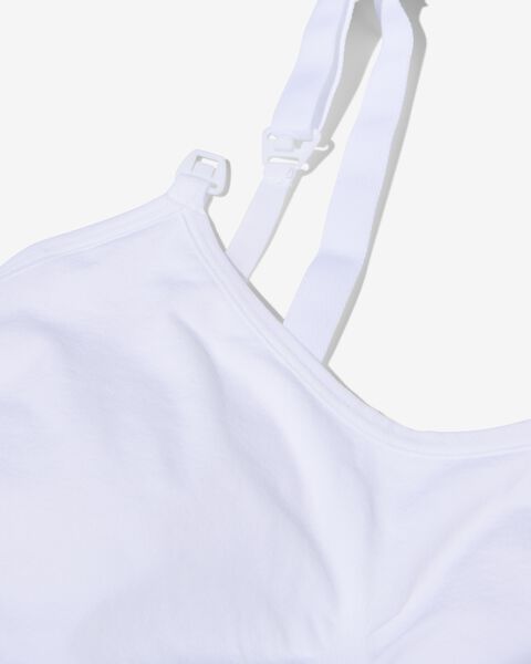 soutien-gorge d’allaitement sans coutures en micro blanc S - 21550051 - HEMA