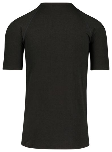heren thermo t-shirt noir L - 19120012 - HEMA