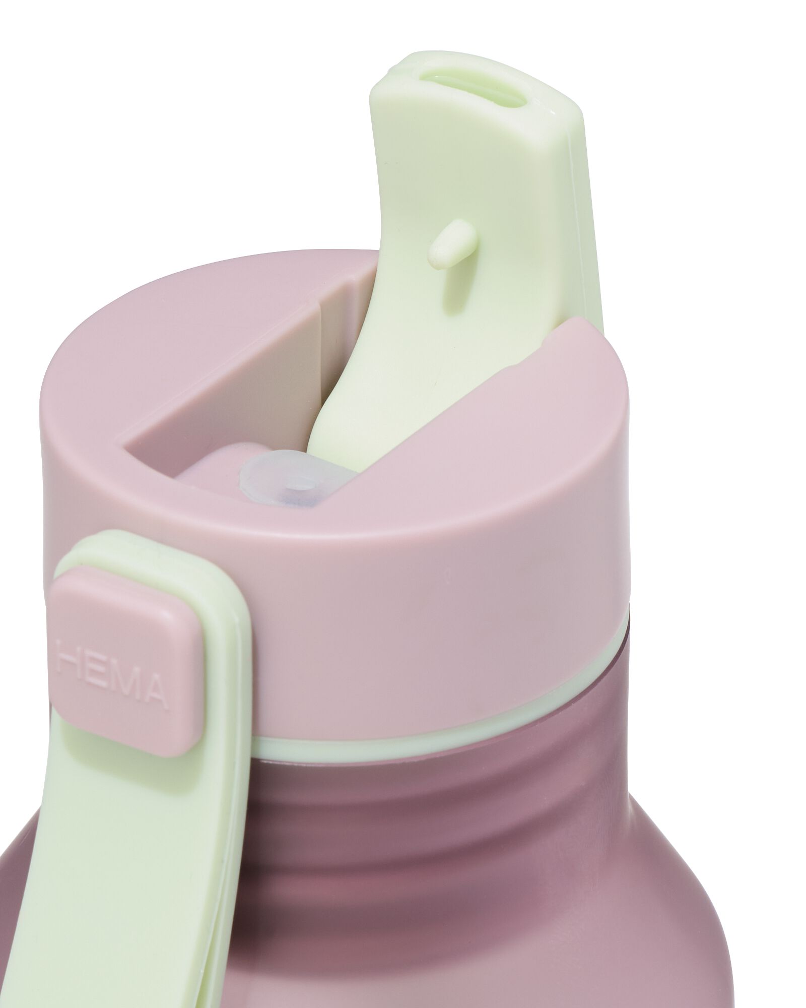 gourde avec paille 430 ml rose - 80650231 - HEMA
