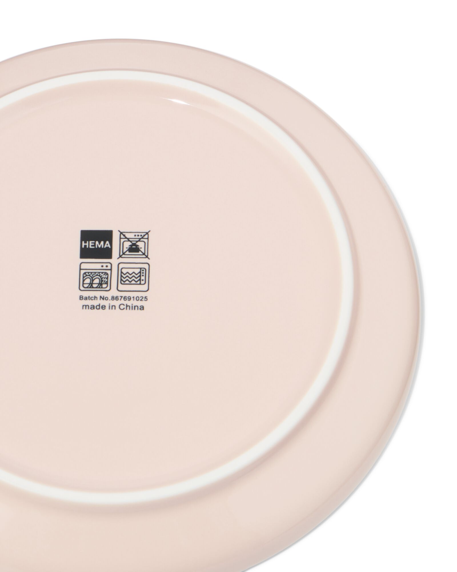 petite assiette &agrave; dessert ⌀16,5cm Knap new bone china rose - 9650312 - HEMA