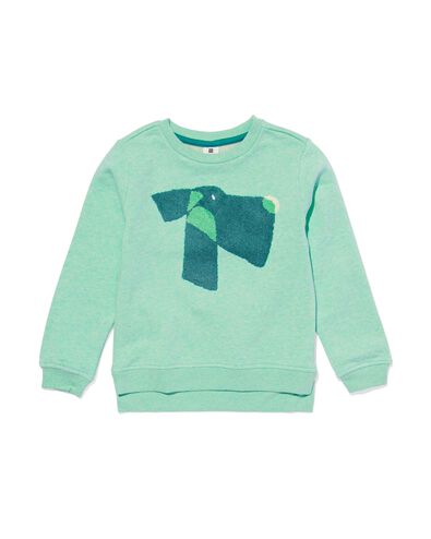 Kinder-Sweatshirt mit Frottee-Hund grün 110/116 - 30778526 - HEMA