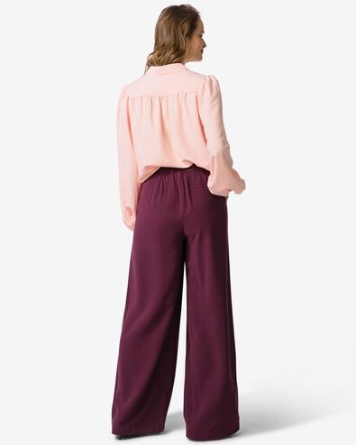 damesbroek Sarie regular fit bordeauxrood bordeauxrood - 36207470BURGUNDYRED - HEMA