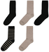 5er-Pack Damen-Socken, mit Baumwolle schwarz schwarz - 1000028914 - HEMA