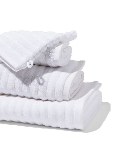 serviette de bain qualité épaisse relief blanc blanc blanc - 1000024313 - HEMA