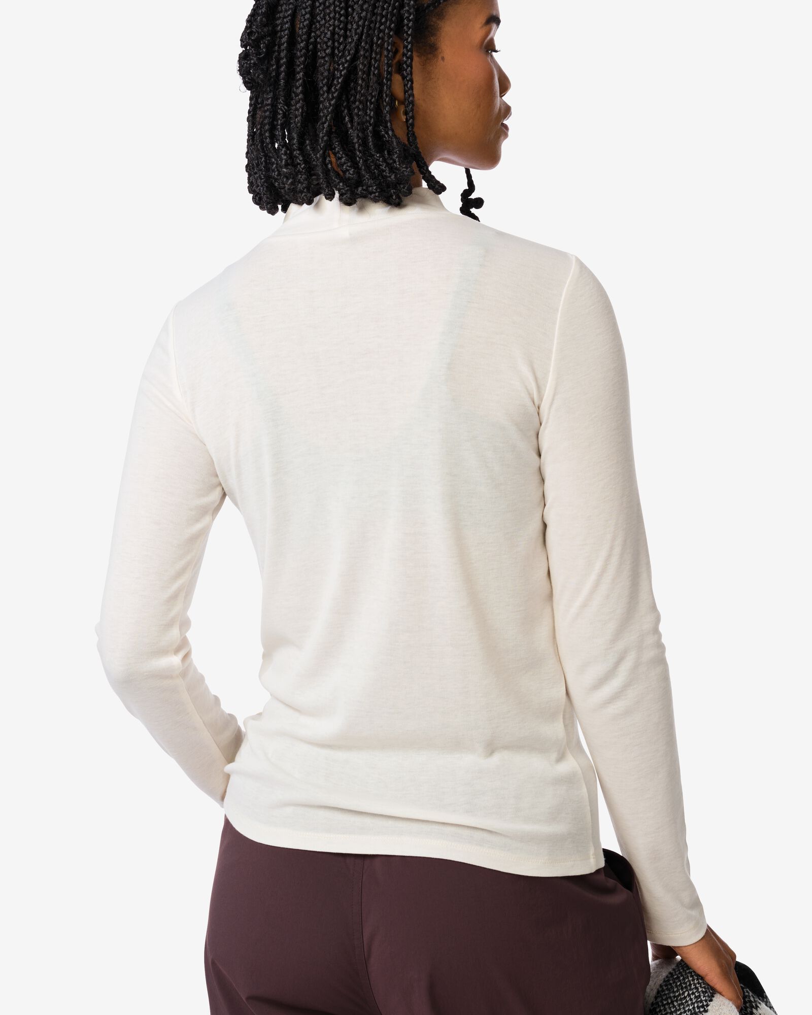 Damenrolli Lora, gerippt  eierschalenfarben eierschalenfarben - 36204350OFFWHITE - HEMA