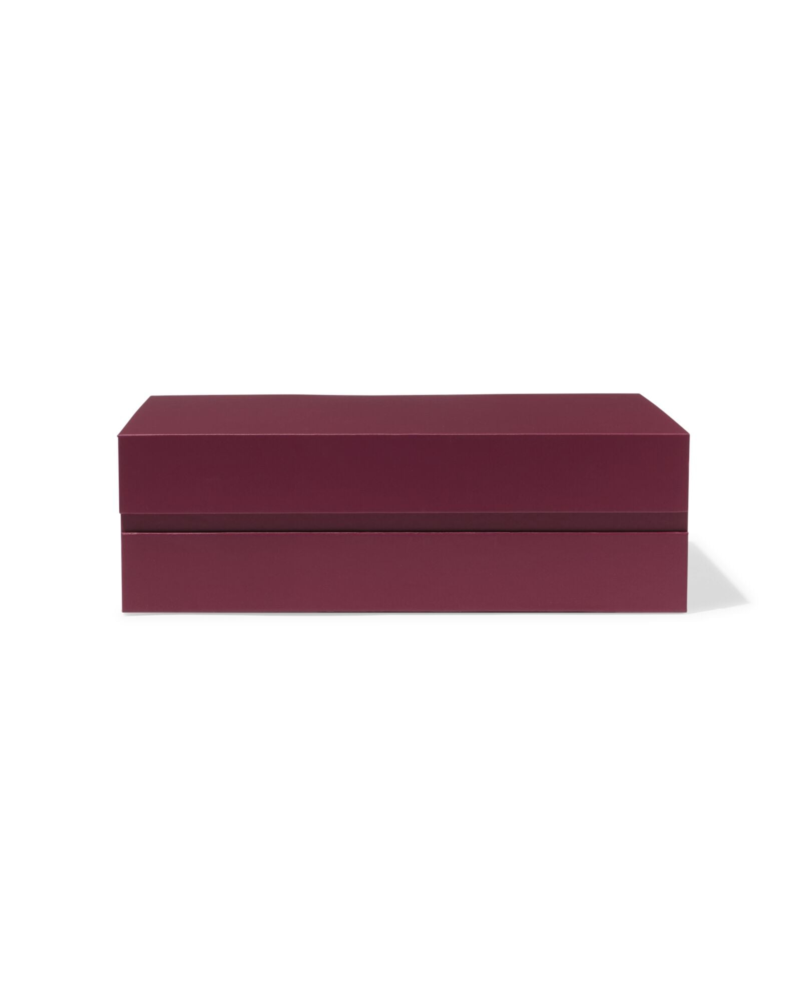 bo&icirc;te avec couvercle magn&eacute;tique carton A5 rouge fonc&eacute; - 39800040 - HEMA