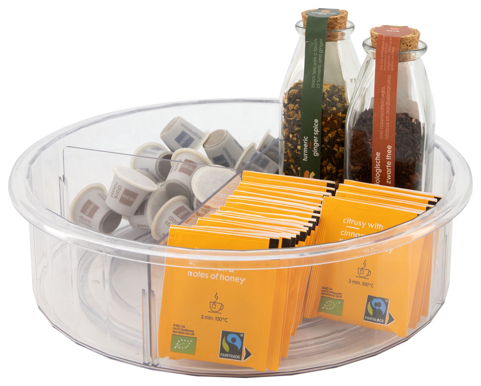 plateau tournant transparent &Oslash;31x9.5 - 39822231 - HEMA