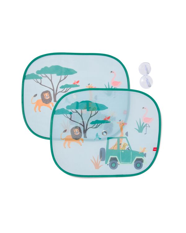 pare-soleil pliable pour voiture 38x45 animaux - 2 pi&egrave;ces - 41770001 - HEMA