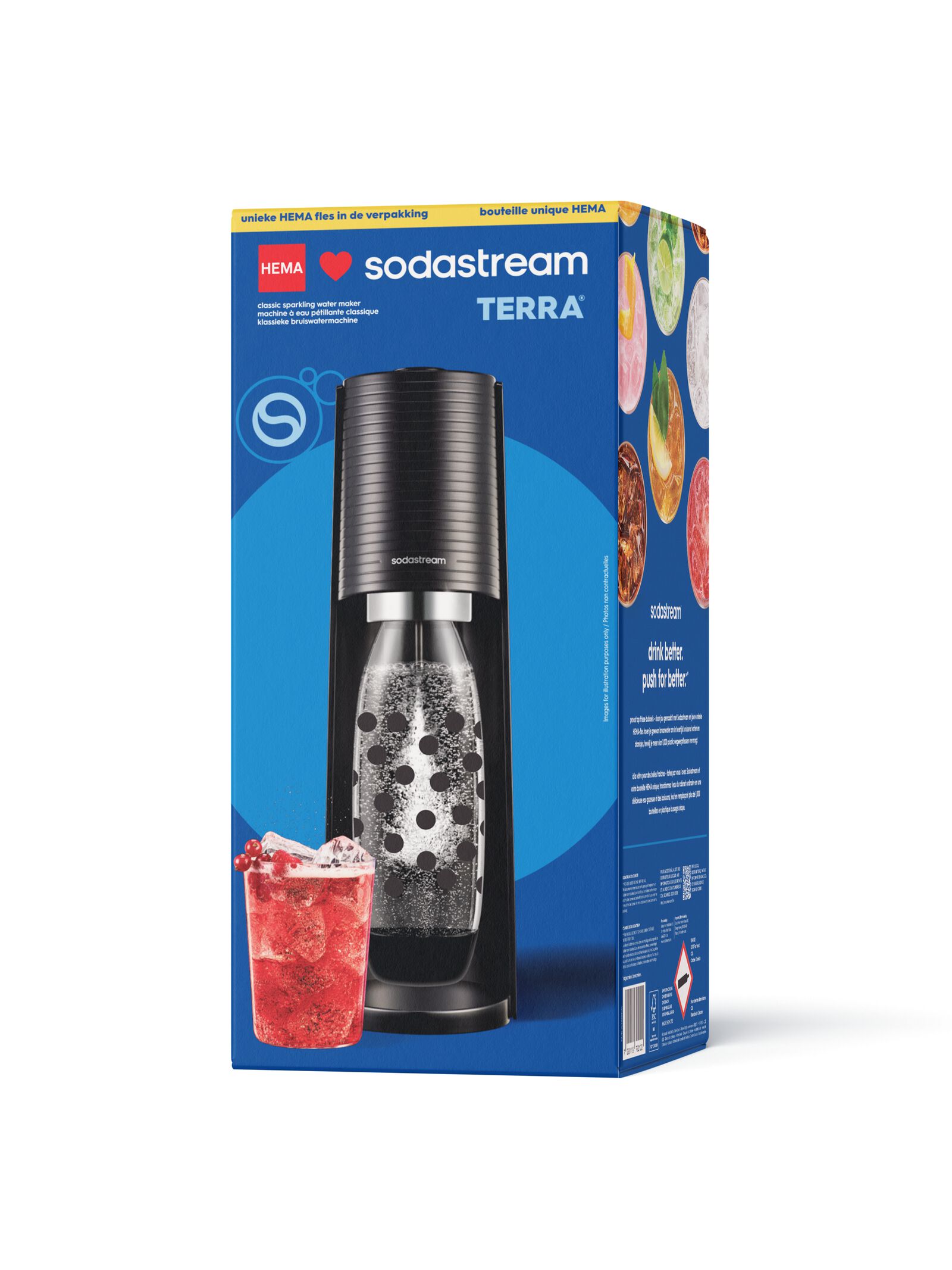 machine &agrave; eau p&eacute;tillante SodaStream terra - 80405200 - HEMA