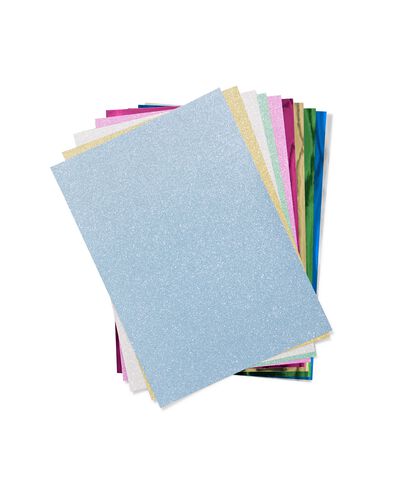 papier paillet&eacute; et m&eacute;tallis&eacute; A4 - 20 pi&egrave;ces - 15900154 - HEMA