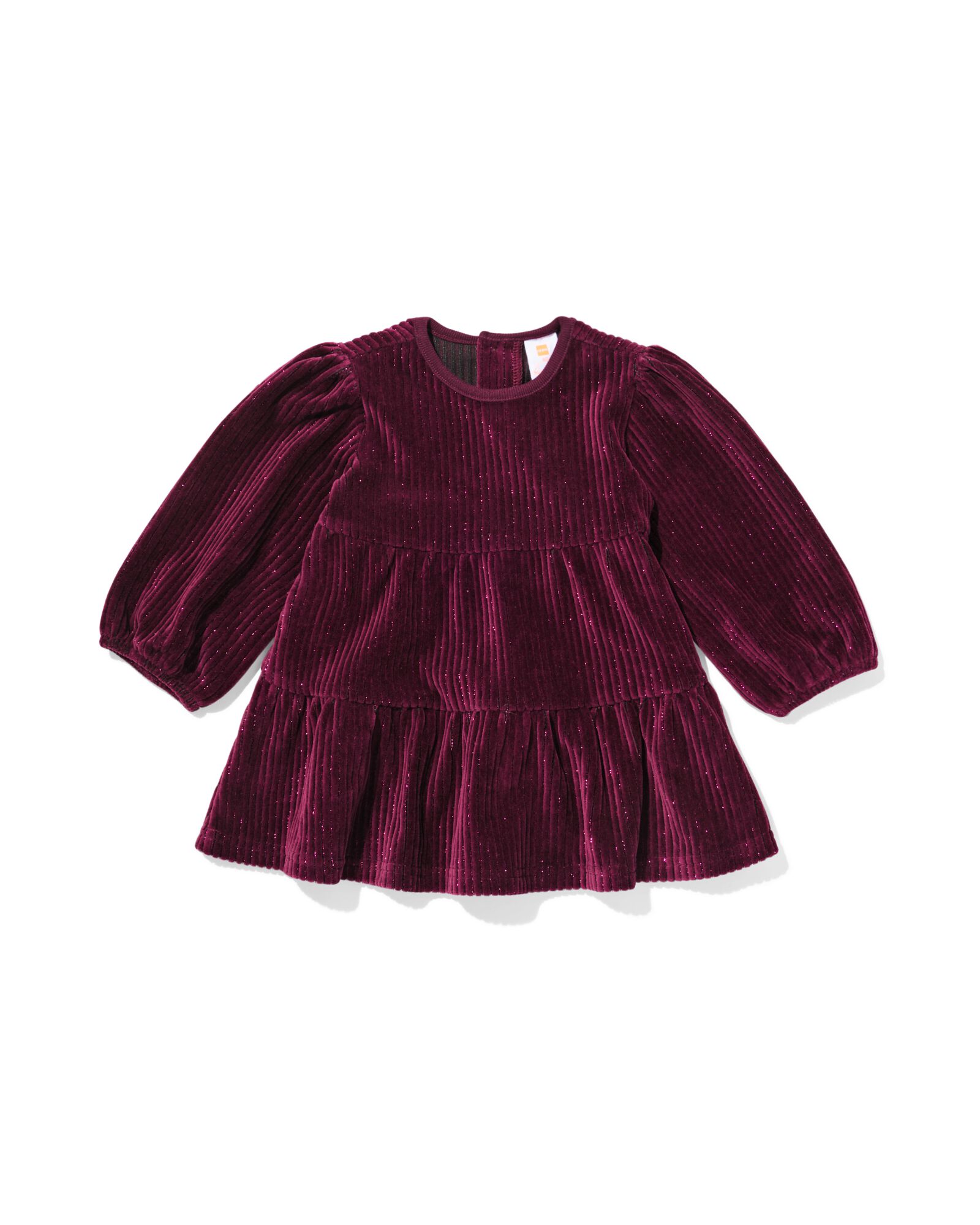 robe b&eacute;b&eacute; c&ocirc;tel&eacute;e paillet&eacute;e  rouge fonc&eacute; - 33050270DARKRED - HEMA