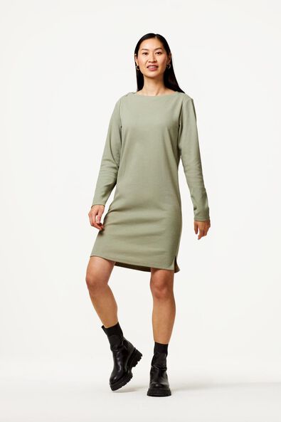 robe femme relief vert clair - 1000023487 - HEMA