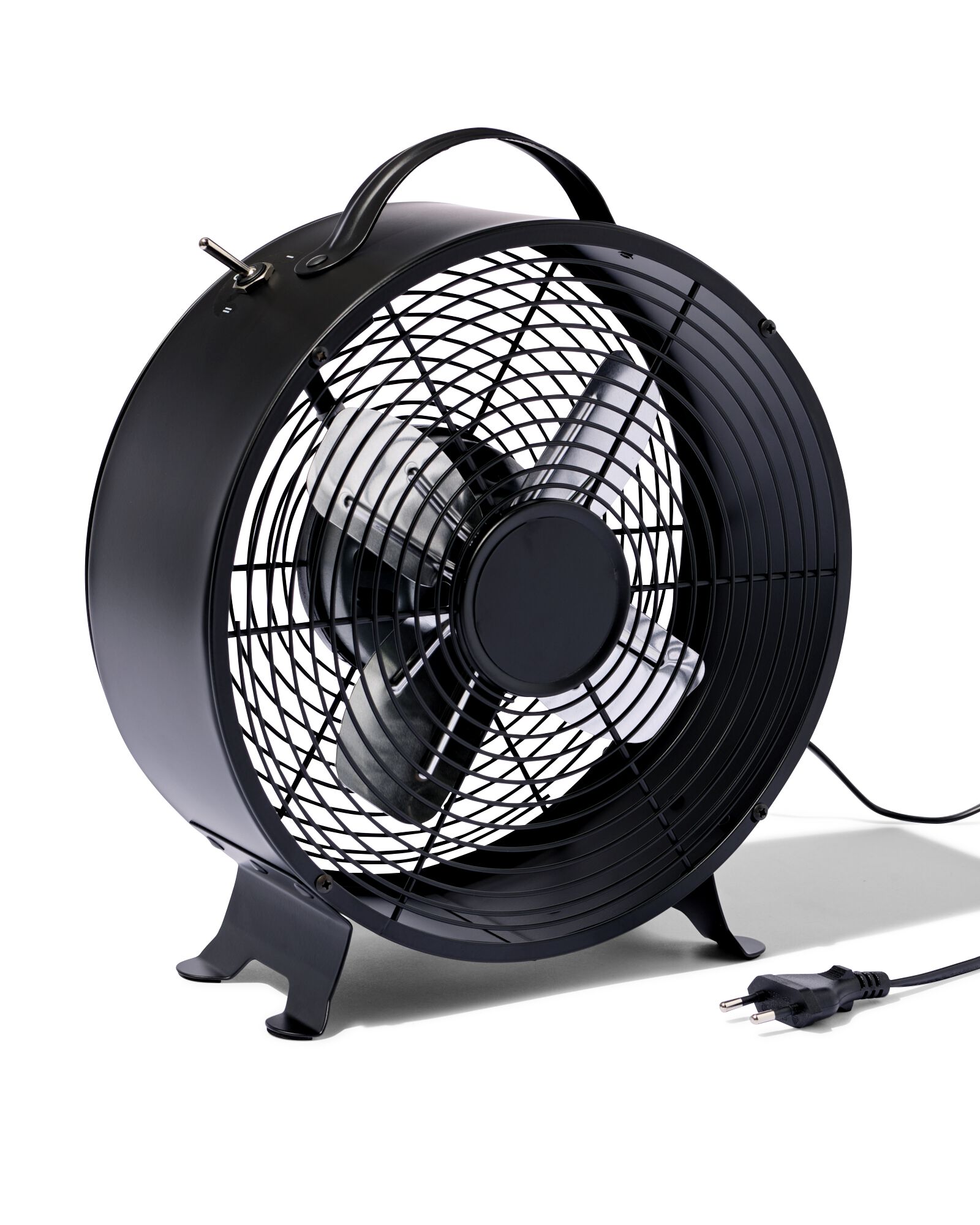 tafelventilator retro zwart &Oslash;25.8cm - 80200017 - HEMA