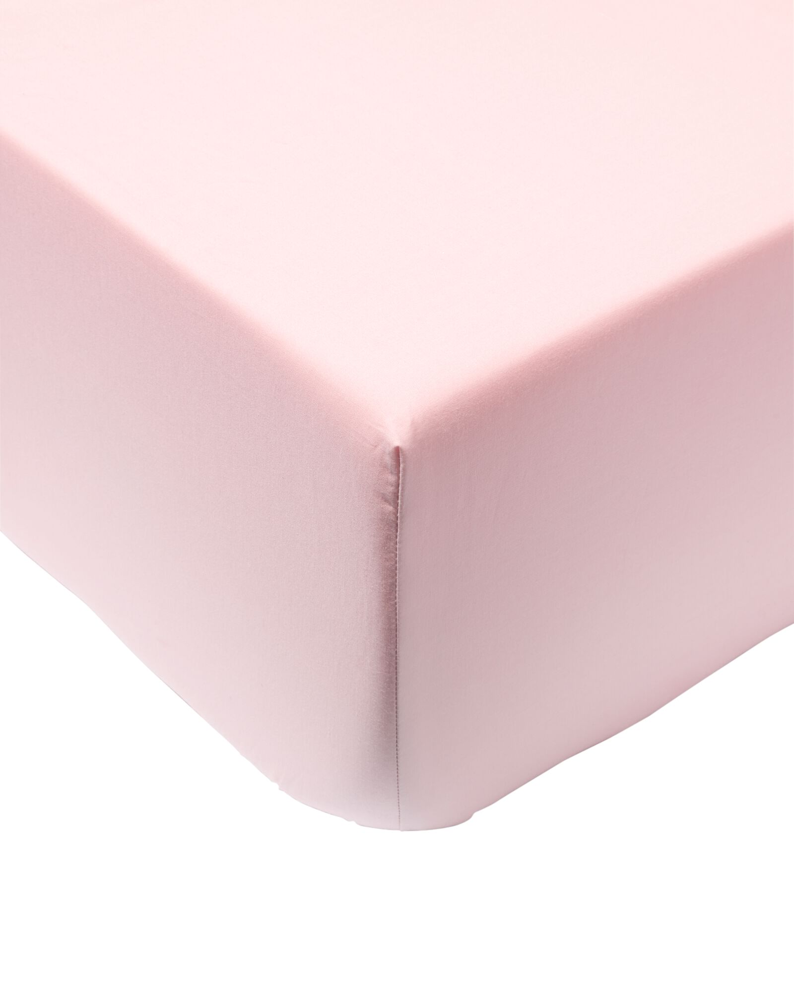 drap-housse 180x200cm coton doux rose p&acirc;le - 5160039 - HEMA