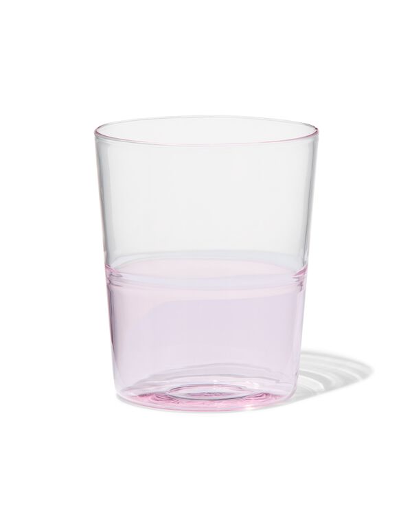 Wasserglas, 320 ml, Kombigeschirr, Glas, rosa - 9401131 - HEMA