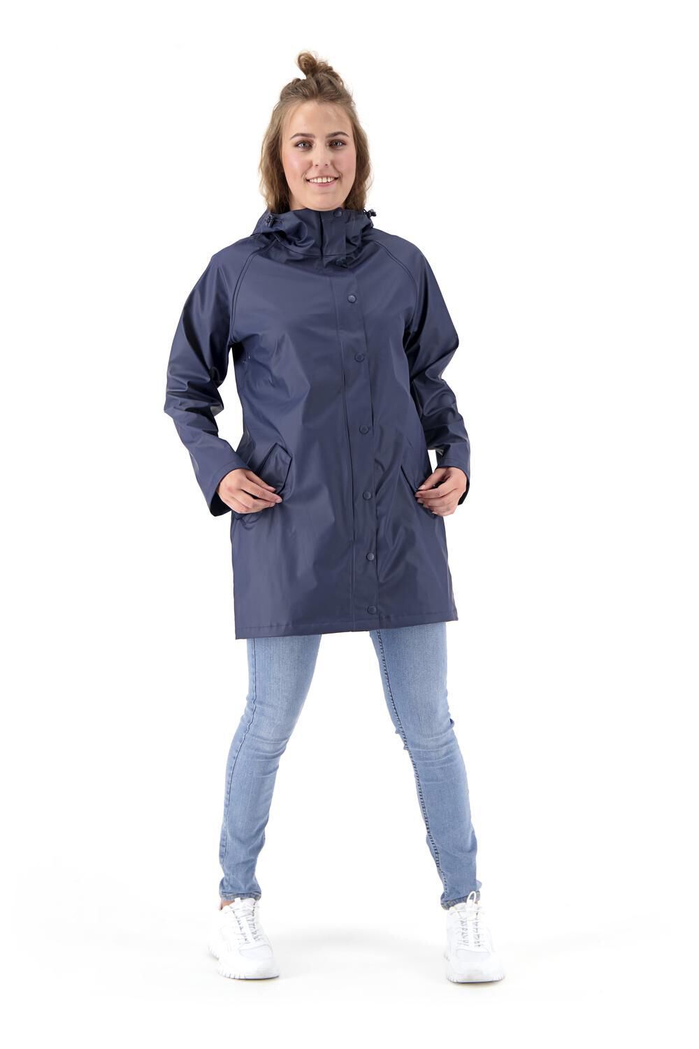 women's raincoat - waterproof blue - HEMA