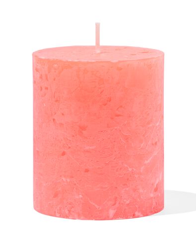 bougies rustiques orange fluorescent orange fluorescent - 2000000050 - HEMA