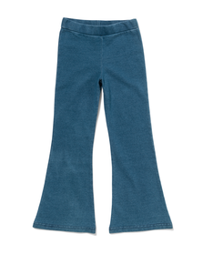 Kinder-Leggings, ausgestelltes Bein, jeansblau mittelblau mittelblau - 1000029683 - HEMA