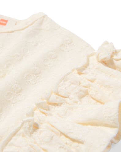 t-shirt b&eacute;b&eacute; broderie blanc cass&eacute; - 33096460OFFWHITE - HEMA