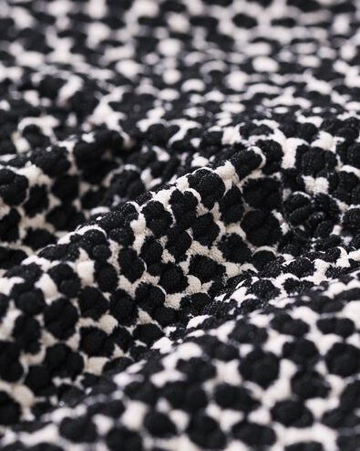 damesbikinibroekje Meggy hoog shaping fit structuur zwart/wit zwart/wit - 22360530BLACKWHITE - HEMA