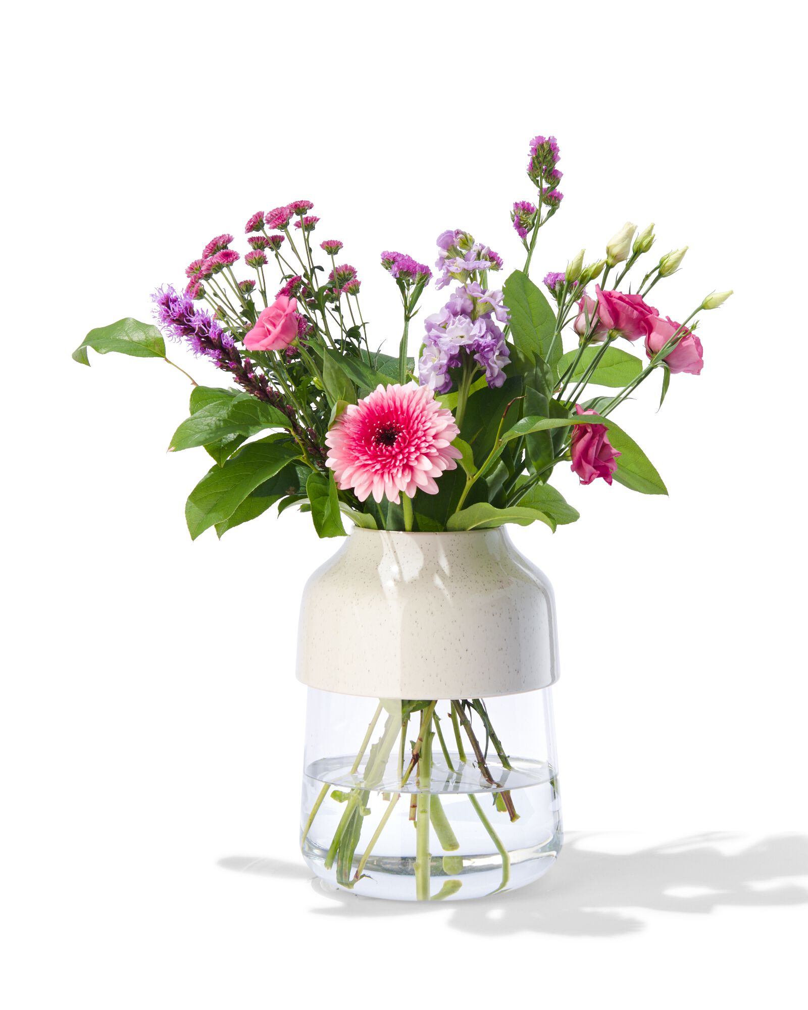 vase &Oslash;18x26 verre/fa&iuml;ence - 13321120 - HEMA