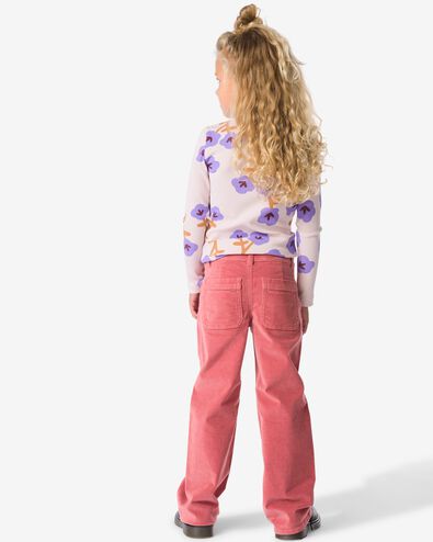 kinderbroek velvet  roze - 30833900PINK - HEMA