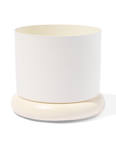 cache-pot &Oslash; 15,5 x 12 cm m&eacute;tal blanc - 13324056 - HEMA