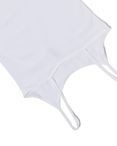 d&eacute;bardeur femme coton &agrave; bretelles spaghetti blanc - 1000002179 - HEMA