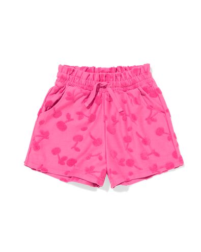 kinder sweatshort badstof fruit roze - 30865546PINK - HEMA