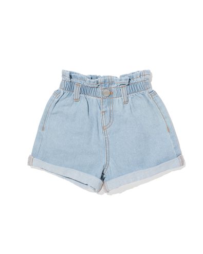 baby paperbag short denim denim denim - 33049850DENIM - HEMA