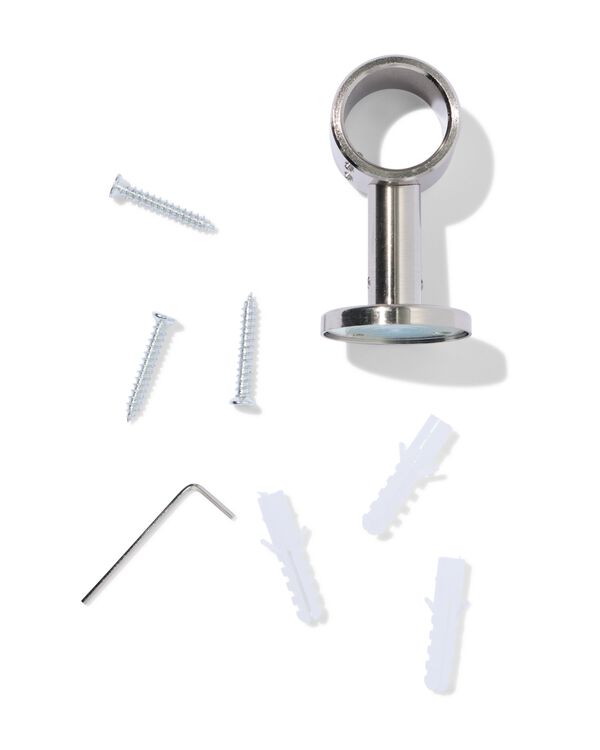 support de plafond 6 cm pour tringle 29 mm inox - 7502027 - HEMA