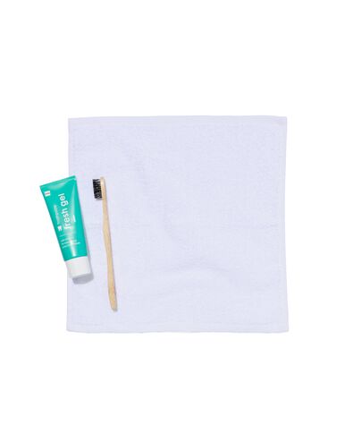 4 serviettes pour le visage 30x30 blanches - - qualité épaisse blanc débarbouillettes 30 x 30 - 5200235 - HEMA