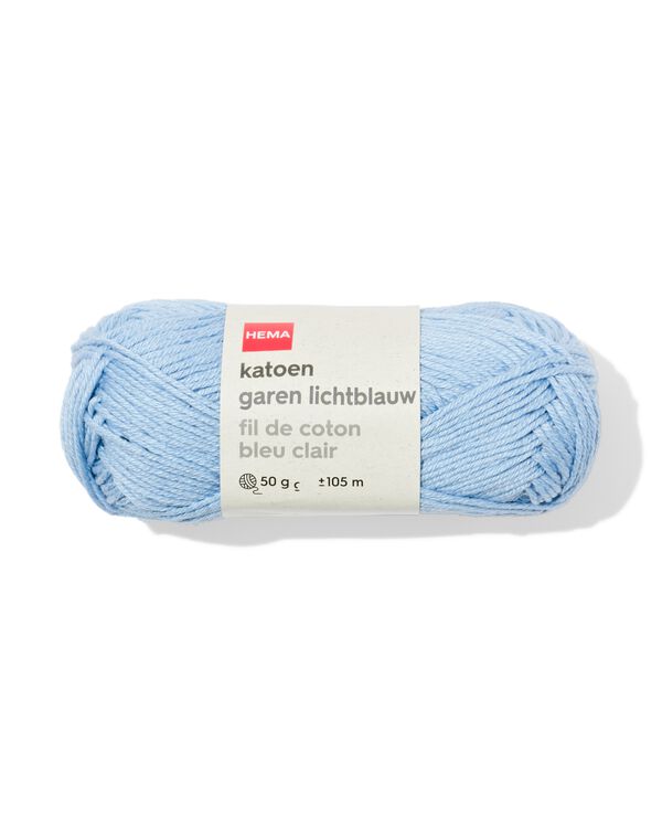 fil de coton 50 g 105 m bleu clair - 60702865 - HEMA