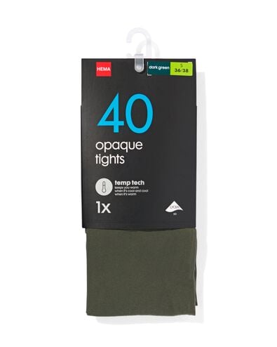 temp tech panty 40denier groen groen - 1000028889 - HEMA